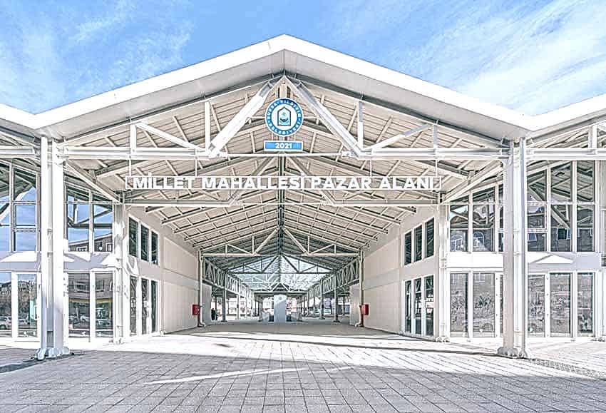 Ytong Paneller ile yapılmış Modern Bir Pazar Alanı Projesi